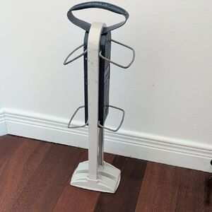 Vintage * Allsop Boot-in 16" Ski Boots Gray and Navy Boot Tree Stand Carrier